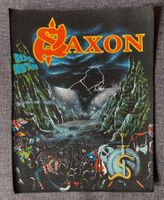 Saxon "Rock The Nations" Backpatch Rar Original 80`s Vintage
